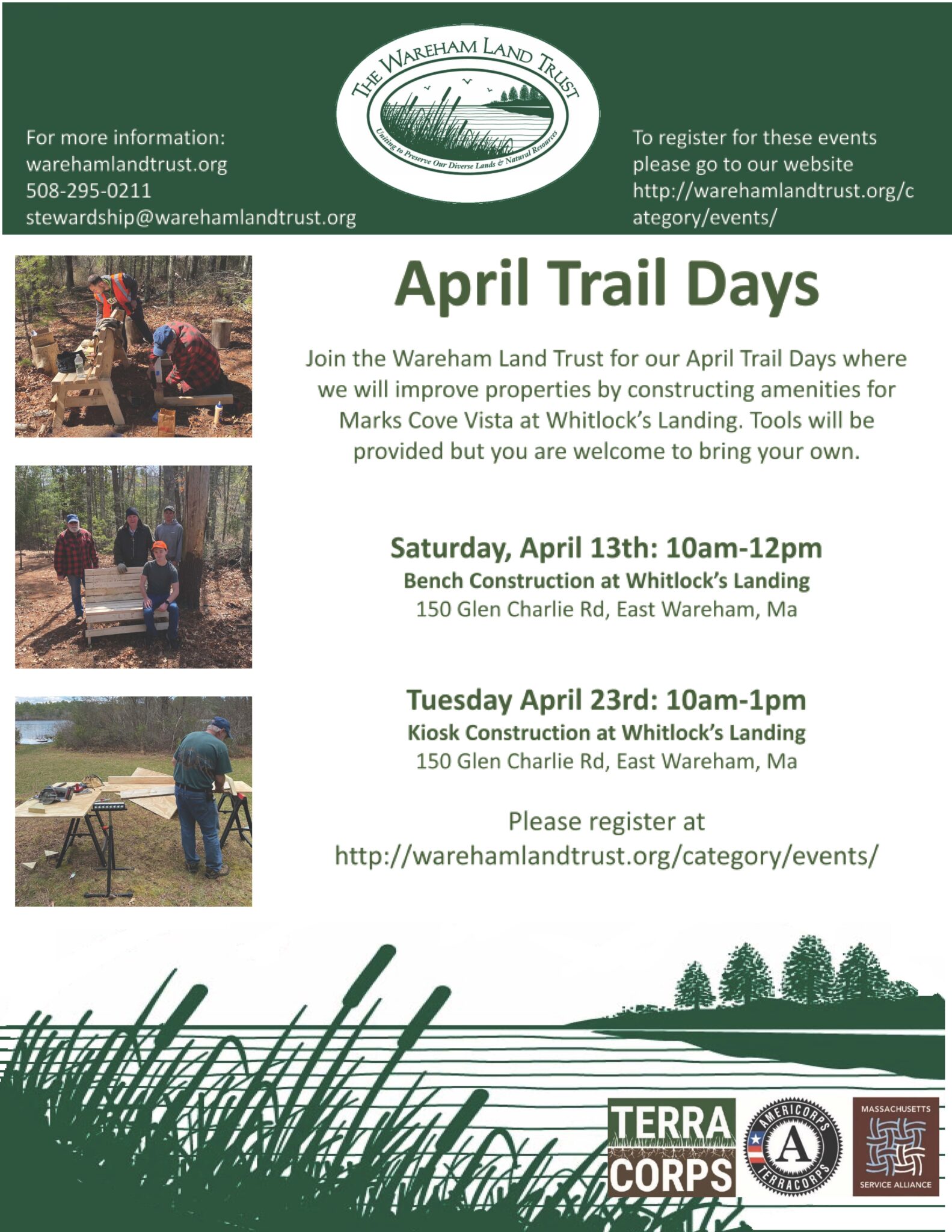April Trail Days – Wareham Land Trust
